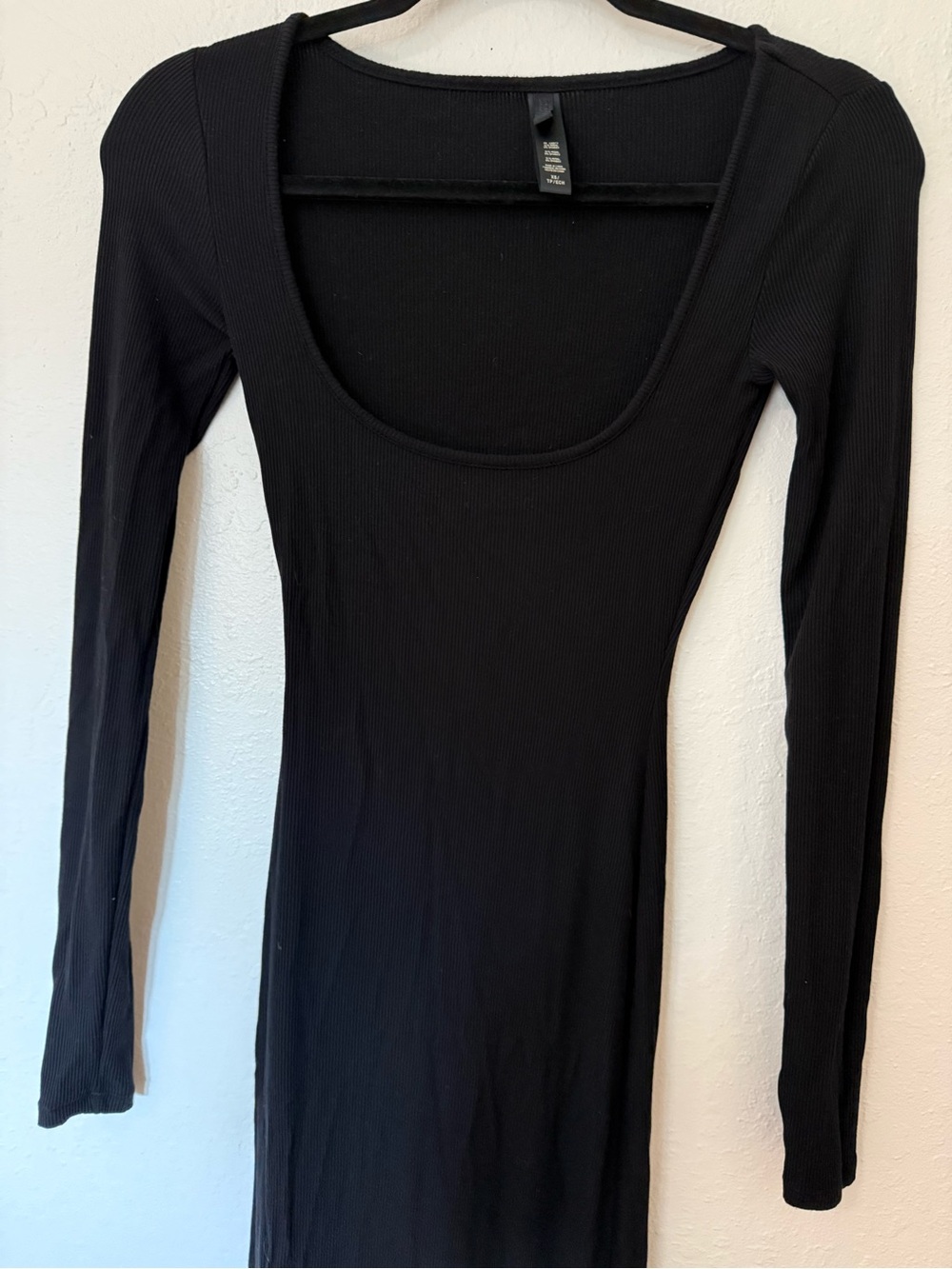 SKIMS Soft Lounge Long Sleeve Maxi Dress in Onyx size XS - Picture 4 of 8